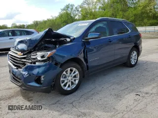 2021 Chevrolet Equinox LT z VIN 3GNAXUEV4ML381914, wystawiony jako Copart lot #55557415 z przebiegiem 22 650 mil mil oraz Szkoda całkowita • Salvage title. Historia ofert i sprzedaży dostępna na DreamBid. Obrazek 1.