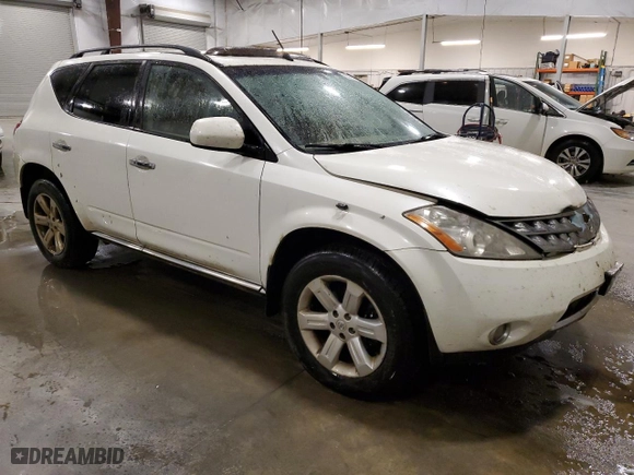 2006 Nissan Murano SE with VIN JN8AZ08W76W527255, listed as a Copart auction lot 78376604 with 209,418 mi miles and Salvage Title. Bid and sale history available at carsss.com. Image 4.