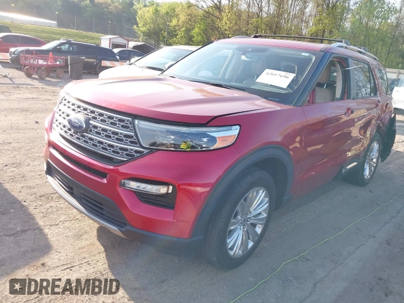 2020 Ford Explorer Limited with VIN 1FMSK8FH4LGB14315, listed as a IAAI auction lot 42017696 with 46,323 mi miles and . Bid and sale history available at carsss.com. Image 17.