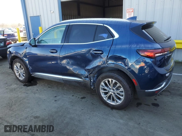 2022 Buick Envision Preferred with VIN LRBFZMR46ND028588, listed as a Copart auction lot 46803215 with 30,794 mi miles and Salvage Title. Bid and sale history available at carsss.com. Image 2.