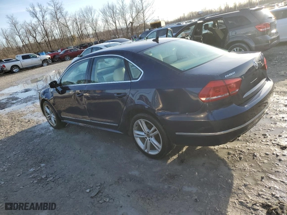 2013 Volkswagen Passat TDI SE with VIN 1VWBN7A32DC122579, listed as a Copart auction lot 85210174 with 164,495 mi miles and Salvage Title. Bid and sale history available at carsss.com. Image 2.
