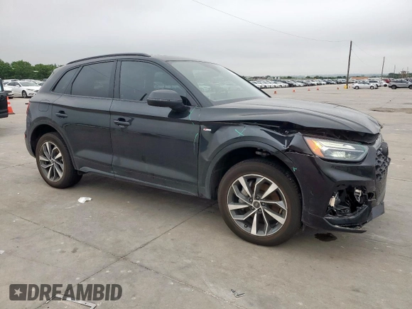 2024 Audi Q5 S line Premium z VIN WA1GAAFY3R2114519, wystawiony jako Copart lot #58812795 z przebiegiem 5 562 mil mil oraz Szkoda całkowita • Salvage title. Historia ofert i sprzedaży dostępna na DreamBid. Obrazek 4.