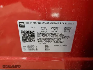 2024 Chevrolet Equinox LT with VIN 3GNAXUEG4RL113227, listed as a Copart auction lot 45338235 with 18,787 mi miles and Salvage Title. Bid and sale history available at carsss.com. Image 13.