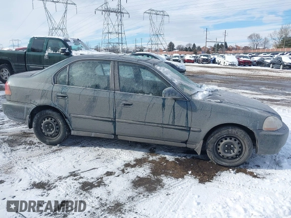 1998 Honda Civic EX with VIN 2HGEJ8647WH603464, listed as a IAAI auction lot 41376762 with 174,990 mi miles. Bid and sale history available at carsss.com. Image 1.