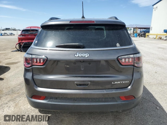 2021 Jeep Compass Limited with VIN 3C4NJCCBXMT559422, listed as a Copart auction lot 56952545 with 135,697 mi miles and Salvage title. Bid and sale history available at DreamBid. Image 6.