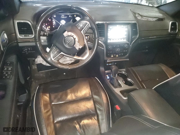 2017 Jeep Grand Cherokee Overland with VIN 1C4RJECGXHC672006, listed as a Copart auction lot 88581095 with 95,649 mi miles and Clean Title. Bid and sale history available at carsss.com. Image 8.