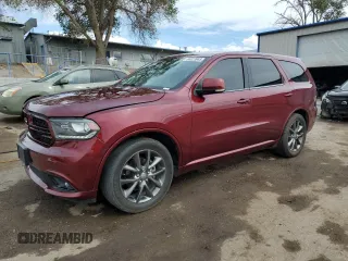 2017 Dodge Durango GT z VIN 1C4RDHDGXHC796445, wystawiony jako Copart lot #56023985 z przebiegiem 123 901 mil mil oraz Szkoda całkowita • Salvage title. Historia ofert i sprzedaży dostępna na DreamBid. Obrazek 1.