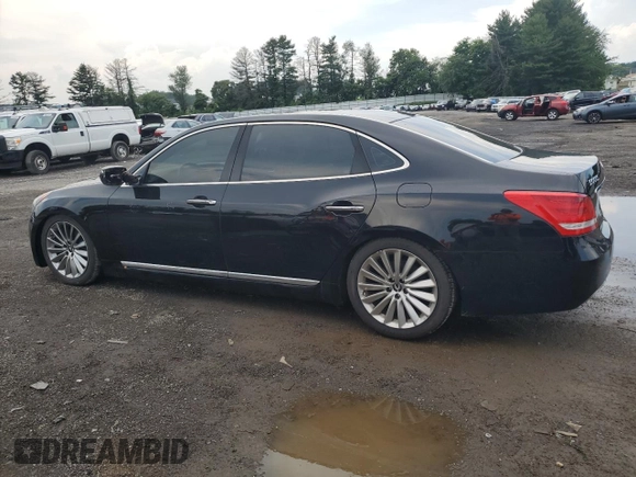 2016 Hyundai Equus Signature with VIN KMHGH4JH4GU105044, listed as a Copart auction lot 62558105 with 145,500 mi miles and Salvage title. Bid and sale history available at DreamBid. Image 2.