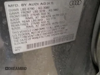 2015 Audi Q7 Premium Plus with VIN WA1LGAFE8FD022938, listed as a Copart auction lot 50371555 with 144,602 mi miles and Salvage Title. Bid and sale history available at DreamBid. Image 13.