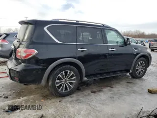 2020 Nissan Armada SL with VIN JN8AY2NC3L9621331, listed as a Copart auction lot 43926685 with 116,566 mi miles and Salvage Title. Bid and sale history available at carsss.com. Image 3.