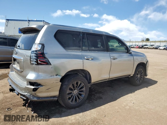 2023 Lexus GX with VIN JTJAM7BX0P5369155, listed as a Copart auction lot 51699185 with 15,283 mi miles and Salvage Title. Bid and sale history available at carsss.com. Image 3.