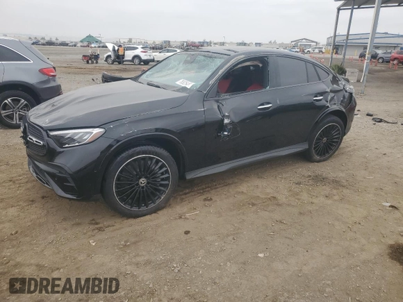 2024 Mercedes-Benz GLC with VIN W1NKJ4HB9RF167074, listed as a Copart auction lot 76525484 with 4,785 mi miles and Salvage Title. Bid and sale history available at carsss.com. Image 1.