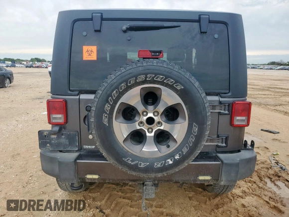 2017 Jeep Wrangler Sahara with VIN 1C4AJWBG4HL670837, listed as a Copart auction lot 60639525 with 153,049 mi miles and Salvage title. Bid and sale history available at DreamBid. Image 6.