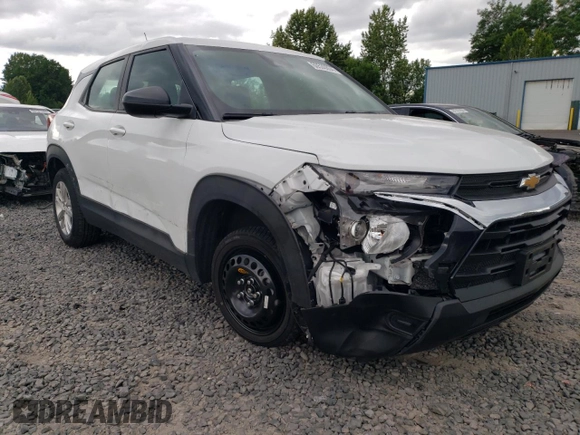 2022 Chevrolet TrailBlazer LS with VIN KL79MMS22NB110557, listed as a Copart auction lot 60530854 with 12,286 mi miles and Salvage Title. Bid and sale history available at DreamBid. Image 4.