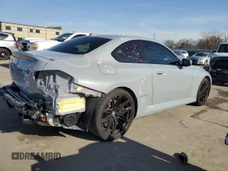 2024 BMW M2 with VIN 3MF13DM07R8E65811, listed as a Copart auction lot 45669095 with 8,952 mi miles and Salvage Title. Bid and sale history available at carsss.com. Image 3.