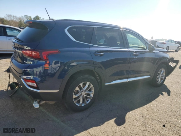 2019 Hyundai Santa Fe SE with VIN 5NMS2CAD1KH034361, listed as a Copart auction lot 50425225 with 72,698 mi miles and Salvage Title. Bid and sale history available at carsss.com. Image 3.