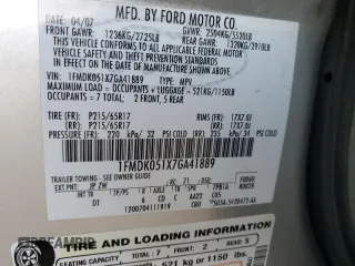 2007 Ford Freestyle SEL with VIN 1FMDK051X7GA41889, listed as a Copart auction lot 80549464 with 131,361 mi miles and Salvage Title. Bid and sale history available at carsss.com. Image 15.