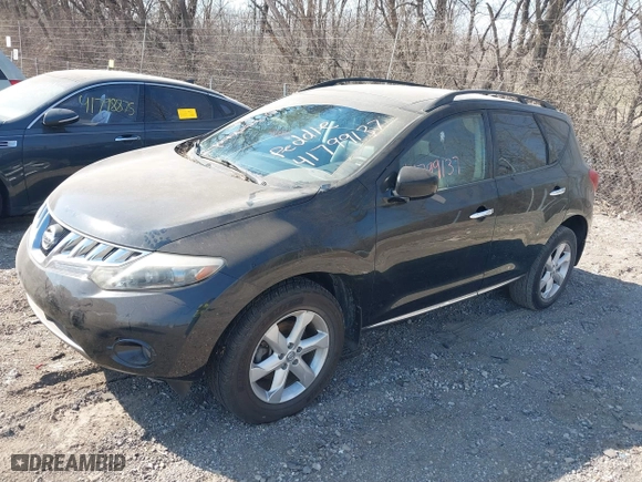 2010 Nissan Murano SL with VIN JN8AZ1MW5AW129787, listed as a IAAI auction lot 41799137 with 196,302 mi miles. Bid and sale history available at carsss.com. Image 2.