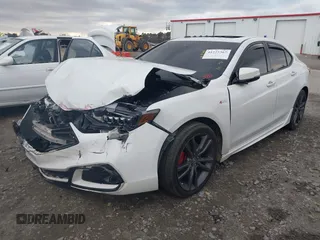 2019 Acura TLX w/A-Spec Pkg with VIN 19UUB1F65KA003195, listed as a IAAI auction lot 41225367 with 86,778 mi miles. Bid and sale history available at carsss.com. Image 17.
