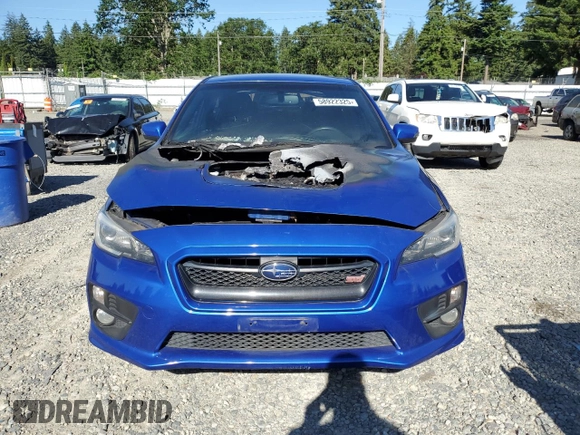 2015 Subaru WRX STI Launch with VIN JF1VA2W66F9805473, listed as a Copart auction lot 58922325 with Not provided miles and Salvage title. Bid and sale history available at DreamBid. Image 5.