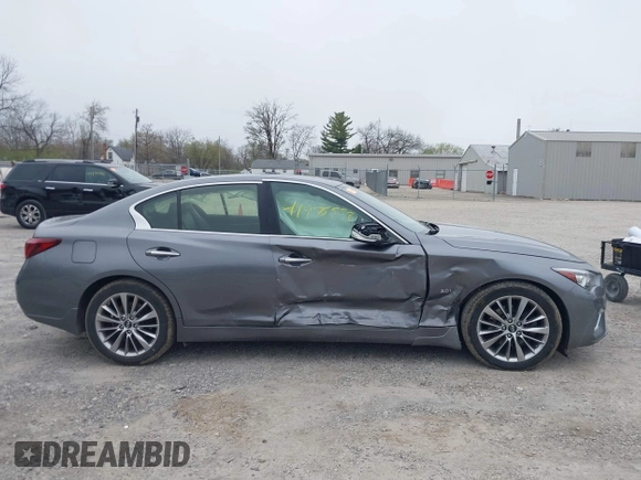2018 Infiniti Q50 3.0t LUXE with VIN JN1EV7AR5JM441925, listed as a IAAI auction lot 41975558 with 139,243 mi miles. Bid and sale history available at carsss.com. Image 14.