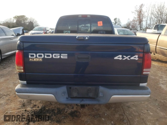 2002 Dodge Dakota SLT with VIN 1B7HG48N62S652764, listed as a Copart auction lot 85219384 with 0 mi miles and Salvage Title. Bid and sale history available at carsss.com. Image 6.