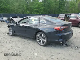 2021 Acura TLX Advance with VIN 19UUB5F65MA011856, listed as a Copart auction lot 54974865 with 29,390 mi miles and Salvage title. Bid and sale history available at DreamBid. Image 2.