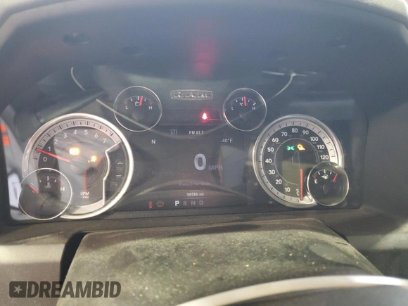 2019 Ram 1500 Classic Lone Star with VIN 1C6RR6LT4KS525941, listed as a Copart auction lot 43277875 with 59,586 mi miles and Salvage Title. Bid and sale history available at carsss.com. Image 9.