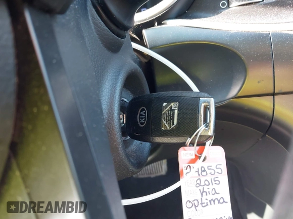 2015 Kia Optima LX with VIN KNAGM4A71F5568868, listed as a IAAI auction lot 42431920 with 138,217 mi miles and . Bid and sale history available at DreamBid. Image 11.