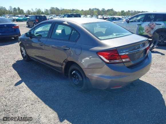 2015 Honda Civic Sedan LX with VIN 19XFB2F56FE008784, listed as a IAAI auction lot 41781528 with 176,718 mi miles. Bid and sale history available at carsss.com. Image 3.