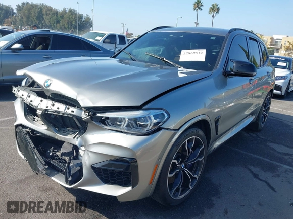 2020 BMW X3 M Competition with VIN 5YMTS0C09L9B00627, listed as a IAAI auction lot 42478800 with 41,239 mi miles and . Bid and sale history available at DreamBid. Image 2.