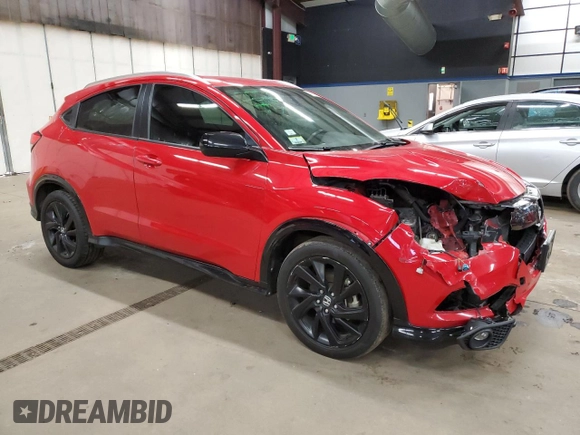 2022 Honda HR-V Sport with VIN 3CZRU6H19NM731195, listed as a Copart auction lot 41741475 with 160,051 mi miles and Salvage Title. Bid and sale history available at carsss.com. Image 4.