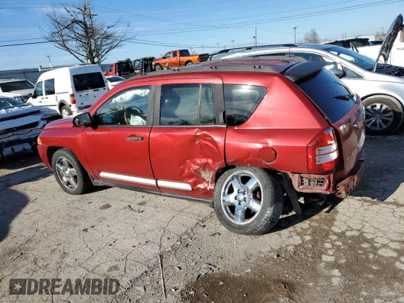 2007 Jeep Compass Limited with VIN 1J8FF57W87D134606, listed as a Copart auction lot 81673594 with 0 mi miles and Salvage Title. Bid and sale history available at carsss.com. Image 2.