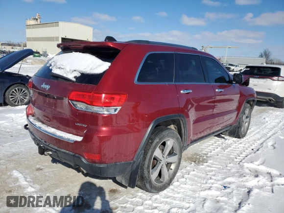 2014 Jeep Grand Cherokee Limited with VIN 1C4RJFBG1EC140971, listed as a Copart auction lot 45890845 with 164,862 mi miles and Salvage Title. Bid and sale history available at carsss.com. Image 3.