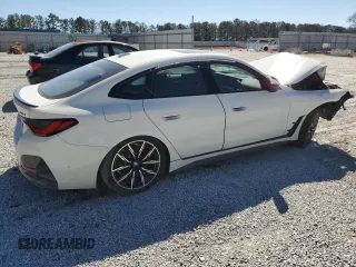 2024 BMW i4 eDrive40 z VIN WBY73AW02RFS36614, wystawiony jako Copart lot #46590795 z przebiegiem 4 286 mil mil oraz Czysty tytuł • Clean title. Historia ofert i sprzedaży dostępna na DreamBid. Obrazek 3.