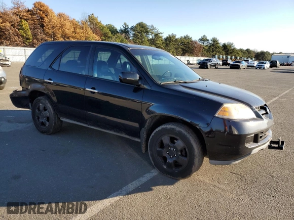 2005 Acura MDX with VIN 2HNYD18275H553339, listed as a Copart auction lot 41449825 with 236,395 mi miles and Non Repairable. Bid and sale history available at carsss.com. Image 4.