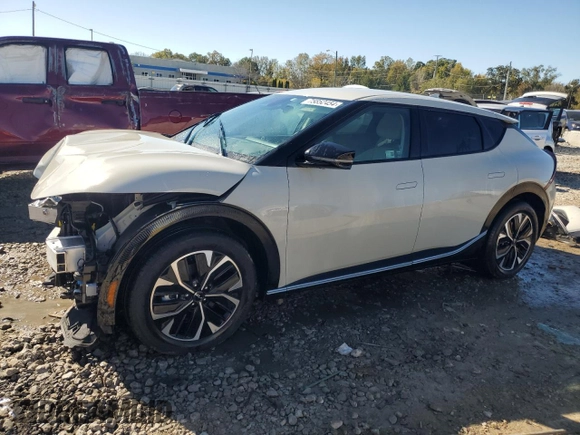 2023 Kia EV6 Wind with VIN KNDC3DLC9P5120331, listed as a Copart auction lot 75852454 with 15,712 mi miles and Salvage Title. Bid and sale history available at carsss.com. Image 1.