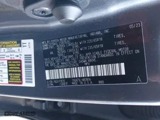 2023 Toyota Highlander L with VIN 5TDKDRBH2PS039426, listed as a IAAI auction lot 41572761 with 28,220 mi miles. Bid and sale history available at carsss.com. Image 9.