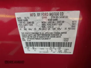 2012 Ford Explorer z VIN 1FMHK7B82CGA46817, wystawiony jako IAAI lot #42122630 z przebiegiem 204 456 mil mil oraz . Historia ofert i sprzedaży dostępna na DreamBid. Obrazek 9.