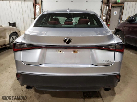 2021 Lexus IS with VIN JTHC81F20M5047475, listed as a Copart auction lot 66626934 with 32,970 mi miles and Salvage Title. Bid and sale history available at carsss.com. Image 6.