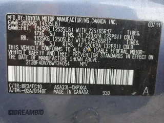 2011 Toyota RAV4 with VIN 2T3BF4DV7BW134054, listed as a Copart auction lot 52582075 with 117,412 mi miles and Clean Title. Bid and sale history available at carsss.com. Image 13.