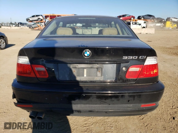 2004 BMW 3 Series 330Ci with VIN WBABD53474PL10424, listed as a Copart auction lot 69844354 with 140,539 mi miles and Salvage Title. Bid and sale history available at carsss.com. Image 6.