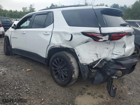 2022 Chevrolet Traverse RS with VIN 1GNEVJKW7NJ182884, listed as a Copart auction lot 65578644 with 0 mi miles and Salvage Title. Bid and sale history available at carsss.com. Image 2.