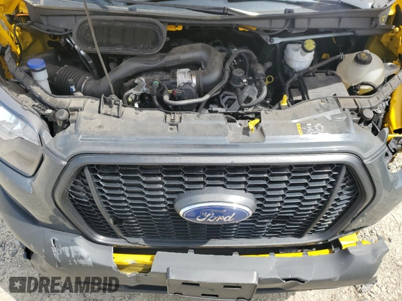 2023 Ford Transit Cargo with VIN 1FTBR1X8XPKA66862, listed as a Copart auction lot 56077795 with 41,556 mi miles and Salvage Title. Bid and sale history available at DreamBid. Image 12.