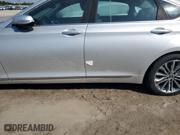 2017 Genesis G80 3.8L with VIN KMHGN4JE2HU167123, listed as a Copart auction lot 76287094 with Not Provided miles and Non Repairable. Bid and sale history available at carsss.com. Image 12.