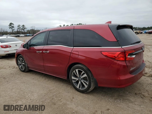 2022 Honda Odyssey Touring with VIN 5FNRL6H84NB025374, listed as a Copart auction lot 44528645 with 47,460 mi miles and Salvage Title. Bid and sale history available at DreamBid. Image 2.