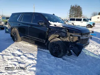 2021 Chevrolet Tahoe Commercial with VIN 1GNSCLED2MR375121, listed as a Copart auction lot 87924825 with 58,016 mi miles and Salvage title. Bid and sale history available at DreamBid. Image 4.