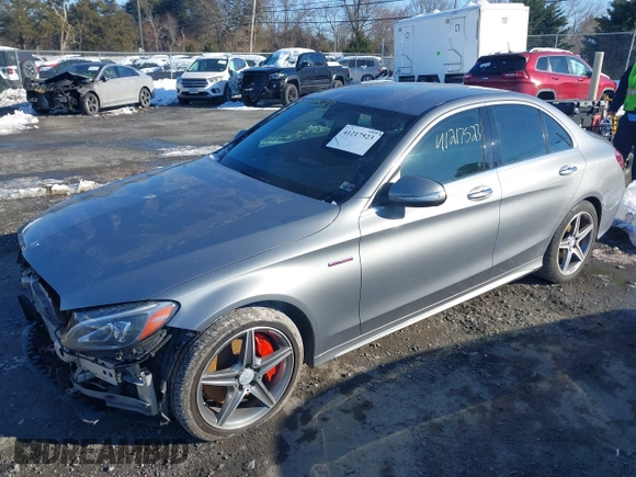 2015 Mercedes-Benz C-Class C 400 with VIN 55SWF6GB7FU018295, listed as a IAAI auction lot 41217523 with 120,822 mi miles. Bid and sale history available at carsss.com. Image 17.