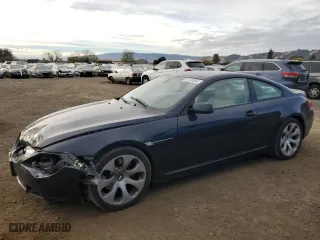 2007 BMW 6 Series 650i with VIN WBAEH13577CR46470, listed as a Copart auction lot 81734804 with 173,548 mi miles and Salvage Title. Bid and sale history available at carsss.com. Image 1.
