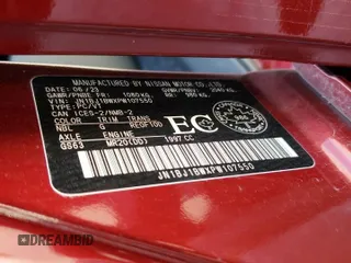 2023 Nissan Qashqai SV z VIN JN1BJ1BWXPW107550, wystawiony jako Copart lot #69657544 z przebiegiem 3825 mil mil oraz Tytuł czysty. Historia ofert i sprzedaży dostępna na DreamBid. Obrazek 14.